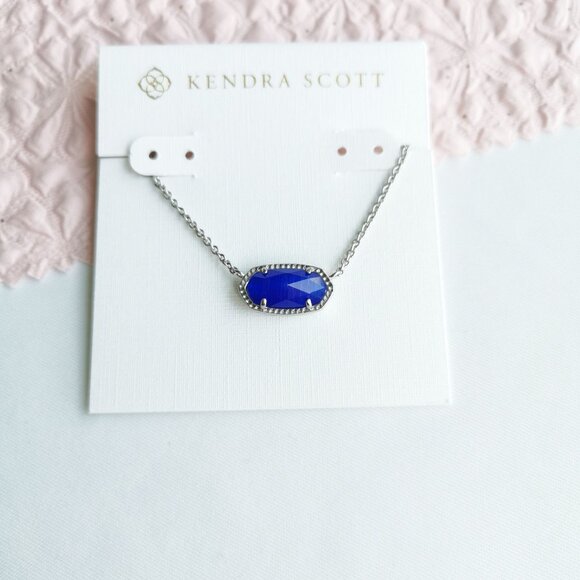 Kendra Scott Elisa Cobalt Cat's Eye Necklace - Picture 1 of 3